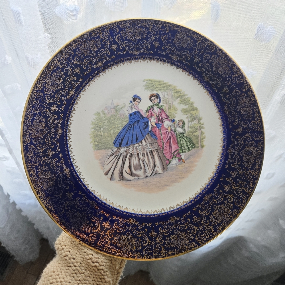 Vintage Imperial 23K Gold Painted Salem China Service Decorative Plate